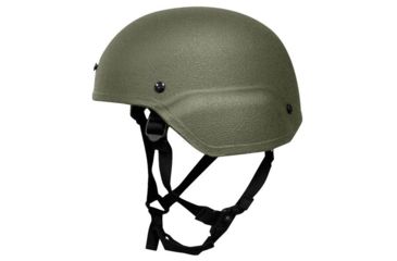 Image of USED United Shield ACH Ballistic Helmet Level IIIA LE Style Mid Cut w/ 4pt Harness System, OD Green, Large ACH-MICH LE - MID CUT-OD-LG, EDEMO1, Used, Condition Like New, Inspect and Rebox