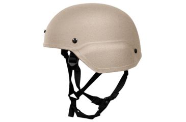 Image of United Shield ACH Ballistic Helmet Level IIIA LE Style Mid Cut w/ 4pt Harness System, Tan, XL ACH-MICH LE - MID CUT-TN-XL