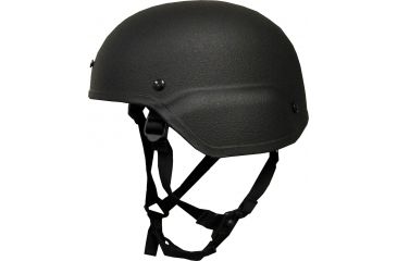 Image of United Shield ACH Ballistic Helmet Level IIIA Military Style w/ 4pt Harness System, Black, Medium ACH-MICH MIL-BK-MD
