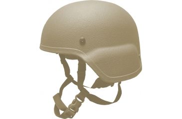 Image of United Shield ACH Ballistic Helmet Level IIIA Military Style w/ 4pt Harness System, Tan, Medium ACH-MICH MIL-TN-MD