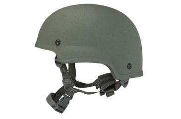 Image of United Shield ACH Ballistic Helmet Level IIIA Military Style Mid Cut w/ 4pt Harness System, OD Green, Medium ACH-MICH MIL- MID CUT-OD-MD