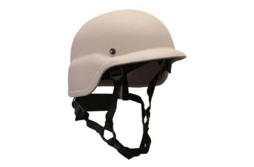 Image of United Shield PST SC650 Ballistic Helmet Level IIIA w/ 4pt Harness System, Tan, Medium. PST SC650-IIIA-TN-MD