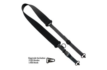 Image of United States Tactical C2 - 2-to-1 Point Tactical Sling, 2in, QD Swivel, Black, UST-SLC00201QD