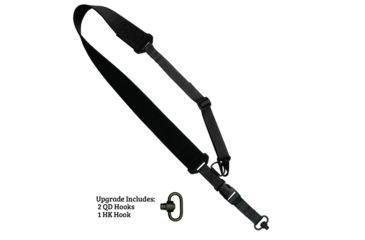 Image of United States Tactical C2 2-to-1 Point 2in Tactical Sling, QD, Black, One Size, UST-SLC00201QD