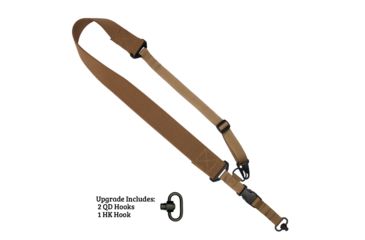 Image of United States Tactical C2 - 2-to-1 Point Tactical Sling, 2in, QD Swivel, Coyote, UST-SLC00202QD
