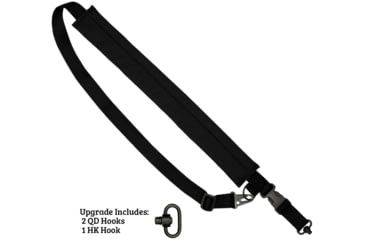 Image of United States Tactical C5 - 2-to-1 Point Padded Tactical Sling, 1.25in, HK Hook, Black, UST-SLC00501QH