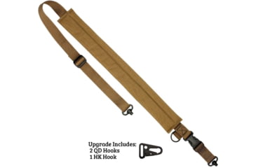 Image of United States Tactical C5 - 2-to-1 Point Padded Tactical Sling, 1.25in, HK Hook, Coyote, UST-SLC00502QH