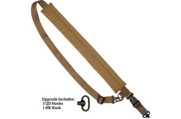 Image of United States Tactical C5 - 2-to-1 Point Padded Tactical Sling, 1.25in, HK Hook, Coyote, UST-SLC00502QH