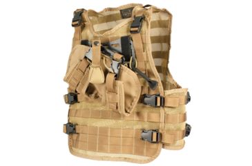 Image of United States Tactical LBE Vest w/Elite Retention System, Coyote, One Size, UST-MOL00702