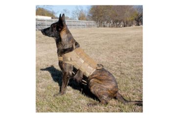 Image of United States Tactical Patriot K9 Vest, Coyote, Large, UST-K9V00302L