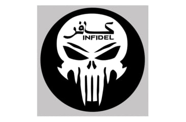 Image of United States Tactical Sticker Infidel Skull