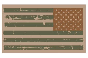 Image of United States Tactical Sticker - Reverse USA Combat Flag, BS-772