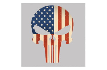 Image of United States Tactical Sticker USA Flag Skull