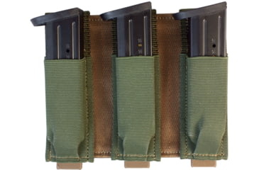 Image of United States Tactical Triple Pistol Mag Pouch, Olive Drab, UST-MOL03003