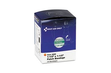 Image of United Stationers Bandages Patch 1.5x1.5 10 Bx10 FAO3000, Unit BX