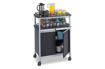 Image of United Stationers Cart Beverage Mobile Bk SAF8964BL, Unit EA