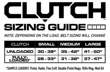 Image of Unity Tactical Clutch Belt, Gray, Medium CL-BLT-G-M