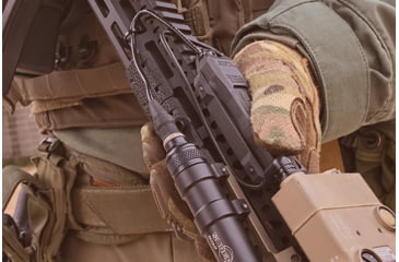 Image of Unity Tactical Tactical Augmented Pressure Switch, Streamlight HLX / Laser, 7in, Black, TAPS-LI7B