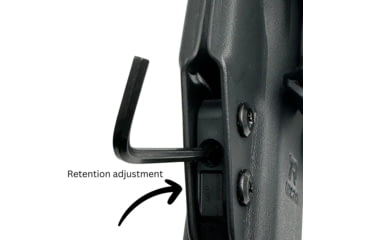 Image of Universal Kydex, IWB Black Kydex, Belt Clip Fits Standart Sized Handguns,OWB Belt Kydex Holster, Right Hand