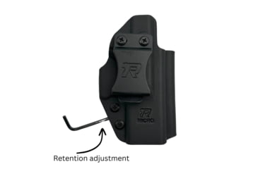 Image of Universal Kydex, IWB Black Kydex, Belt Clip Fits Standart Sized Handguns,OWB Belt Kydex Holster, Right Hand