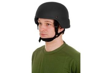 Image of United Shield ACH Ballistic Helmet Level IIIA LE Style w/ 4pt Harness System, Black, Medium ACH-MICH LE-BK-MD