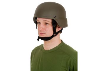 Image of United Shield ACH Ballistic Helmet Level IIIA LE Style w/ 4pt Harness System, OD Green Medium ACH-MICH LE-OD-MD
