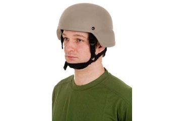 Image of United Shield ACH Ballistic Helmet Level IIIA LE Style w/ 4pt Harness System, Tan Large ACH-MICH LE-TN-LG