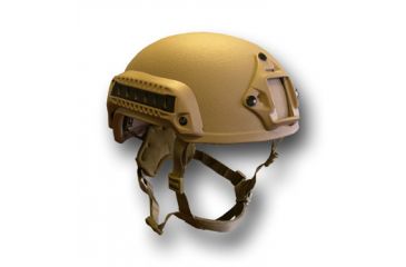 Image of United Shield Sprint Ballistic Helmet Level IIIA w/ 4pt Harness System, Tan, Medium SPRINT-IIIA-TN-MD