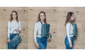 Image of Urbn Chc Carme Bulletproof Purse, Cosmo Midnight Blue, Large, CARBLU/002