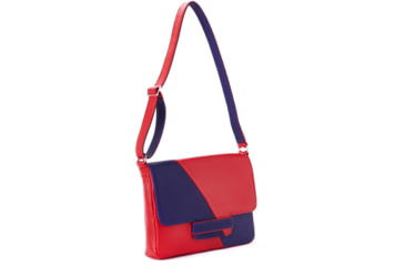Image of Urbn Chc Carme Bulletproof Purse, Red/Indigo, Large, CARRED/002