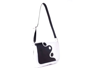 Image of Urbn Chc Elara Bulletproof Purse, Black/White, Large, ELAWHT/003