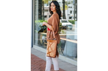 Image of Urbn Chc Luna Suede Kevlar Tote Bag, Brown/Brown Suede, Large, LUNBRNS