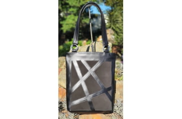 Image of Urbn Chc Luna Suede Kevlar Tote Bag, Veg Look Black/Black Suede, Large, LUNBLKS001