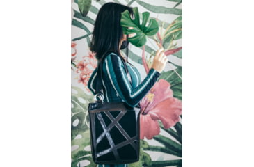 Image of Urbn Chc Luna Suede Kevlar Tote Bag, Veg Look Black/Black Suede, Large, LUNBLKS001