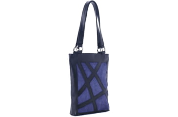Image of Urbn Chc Luna Suede Kevlar Tote Bag, Veg Look Black/Indigo Suede, Large, LUNINDS