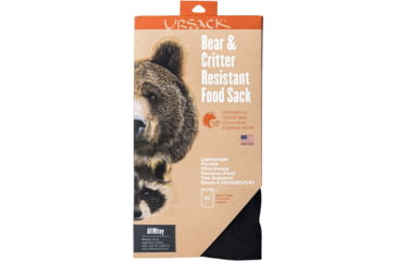 Image of Ursack AllMitey Bear and Critter Resistant Food Bag, Black, 10.65L, URSALMBLK