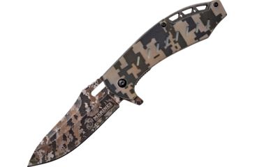Image of US Army Marines Linerlock A/O Camo Folding Knife,3.875in,Digital Camo,G10 Handle USMA1043DG