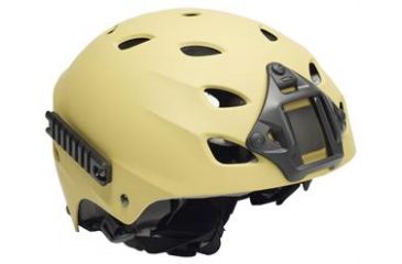 Image of US Night Vision PT Helmet A-Bravo w/Side Rail, Velcro Attachment Points, Pre-Drilled For Night Vision Mount, Medium, Tan 003184