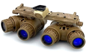 Image of US Night Vision ARGUS Panoramic Night Vision Goggle - Gen II White Phosphor, FDE, 8x6x5in, APNVG-NNVT-WP
