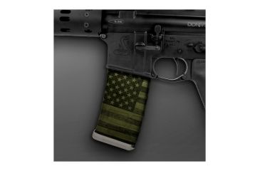 Image of US Night Vision Mag Wraps Rapid Wraps AR Mag Flag Pattern, Patriot US Flag, OD Green 026554