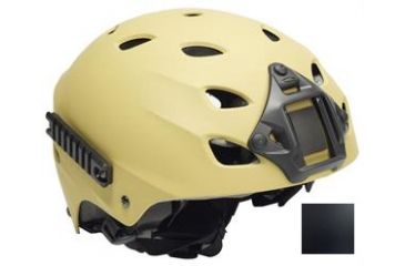 Image of US Night Vision PT Helmet A-Bravo w/Side Rail, Velcro Attachment Points, Pre-Drilled For Night Vision Mount, Small, Black 003180