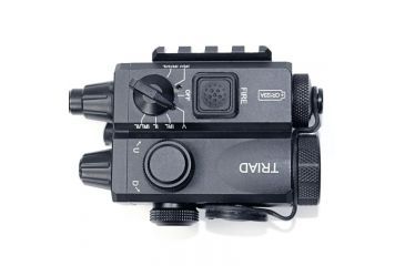 Image of US Night Vision Triad Dual-Beam Class 1 Weapon Laser, .7mW IR Laser,  5mW Green Laser, Black 8766