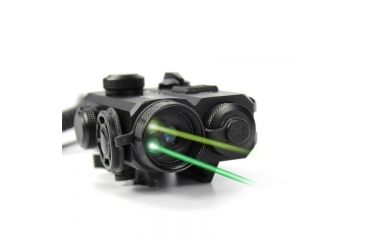 Image of US Night Vision Triad Dual-Beam Class 1 Weapon Laser, .7mW IR Laser,  5mW Green Laser, Black 8766