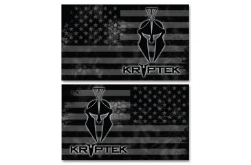 Image of US Night Vision Vehicle Flag Wraps - Kryptek US Flag Stealth Black - Set of Two - Stars Right and Stars Left 706113