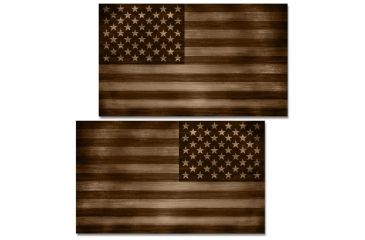 Image of US Night Vision Vehicle Flag Wraps - US Flag Flat Dark Earth - Set of Two - Stars Right and Stars Left 706107