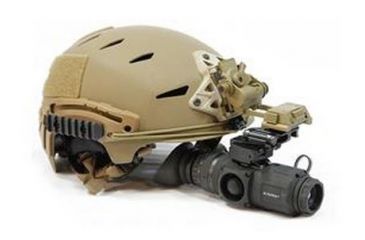 Image of IR Defense IR Patrol M250 Helmet-Mounted Thermal Monocular,60hz,640x480,Black IRPM250