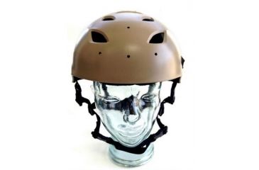 Image of US Night Vision PT Helmet A-Bravo w/Side Rail, Velcro Attachment Points, Pre-Drilled For Night Vision Mount,Tan,2XL 1376