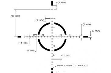 Image of US Optic SN-3 Rifle Scope JNG MOA Reticle