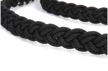 Image of Cynology War Labs Hand Braided 4 Foot Leash with Kong Frog Connector, Black