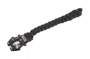 Image of Cynology War Labs Hand Braided 1 Foot Leash with Kong Frog Connector, Black